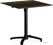 Feros 110101477 X Cross - In hoogte verstelbaar zwart tafelonderstel + Riverwashed Wood HPL Tafelblad 70x70 cm