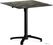 Feros 110101577 X Cross - In hoogte verstelbaar zwart tafelonderstel + Galaxy Marble HPL Tafelblad 70x70 cm