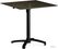 Feros 110101677 X Cross - In hoogte verstelbaar zwart tafelonderstel + Midnight Marble HPL Tafelblad 70x70 cm
