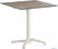 Feros 110151377 X Cross - In hoogte verstelbaar zand tafelonderstel + Moonstone HPL Tafelblad 70x70 cm