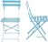 Bolero stalen opklapbare stoelen turquoise | GK982 3
