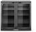 Arktic 236895 Backbar koelkast met dubbele deur, , 158L, Zwart, 220-240V/160W, 900x530x(H)870mm
