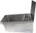 RVS WASBAK 1 KRAAN 600MMINCLUSIEF AFVOERPLUG En SPATSCHERM - Combisteel 7013.4600 5