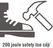 Unisex veterschoenen | zwart | maat 43 | Lites Safeway | A844-43 7
