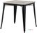 Bolero HZ812 Bistro Eettafel met Lattenblad van Mangohout en Zwarte Poot 650mm