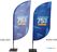 Syna Beach Flag Alu Wind 520 cm Luxe Gevoerde Tas - BFAW520-L 8