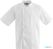 Whites Boston unisex koksbuis korte mouw wit XL | B250-XL