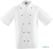 Whites Chicago unisex koksbuis korte mouw wit S | DL711-S