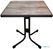 Limburg Vintage Opklapbare Terrastafel 70 X 70cm | Houtlook | Fn993