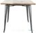 Bolero HZ809 Bistro Eettafel met Mangohouten Blad en Donkergrijze Poot 1450mm 2