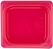 Cambro JN548 Safetrak IML polypropyleen afsluitdeksel rood 1/6 GN
