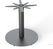 Feros 1310110120 Urban - Dining tafel frame zwart + Zwart HPL Tafelblad Ø120 cm 2