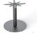 Feros 1310115120 Urban - Dining tafel frame zwart + Galaxy Marble HPL Tafelblad Ø120 cm 2