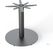 Feros 1310116120 Urban - Dining tafel frame zwart + Midnight Marble HPL Tafelblad Ø120 cm 2
