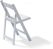 Opklapstoel Bruiloften - Wit/Wit - VEBA 50220 2