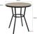 Bolero Marston Ronde Buitentafel Zwart 700mm - DX986 5