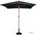 Bolero vierkante zwarte parasol 2,5 meter | GH990