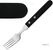 Amefa steakvork met zwart heft | H002