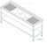 Maxima Spoeltafel - 190 X 70 cm - 2 Wasbakken - incl. Spatrand en Onderschap - 09394090
