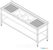 Maxima Spoeltafel - 210 X 70 cm - 2 Wasbakken - incl. Spatrand en Onderschap - 09394091