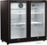 Prokoeling Budget Backbar - Zwart - 2 Glasdeuren - Slot - BB2D