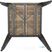 Bolero HZ813 Bistro Eettafel met Lattenblad van Mangohout en Donkergrijze Poot 650mm 6