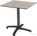 X Cross Terrastafel Zwart Frame + Moonstone HPL 70x70 cm - Essentials 110031377