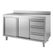 Gastro-Inox RVS Werkbank 1800(l)x600(d)x880(h)mm met Schuifdeuren, 3 Laden en Achteropstand - Gastro-Inox 302.326 1