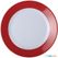 Kristallon Gala melamine bord met rode rand 26cm | DE602