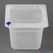 FZ098 Hygiplas Click PP GN-bak 1/6 met deksel & 7 kleurclips 150 mm 2,2 Liter (set van 4) 2