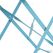 Bolero stalen opklapbare stoelen turquoise | GK982 8
