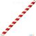 Fiesta Compostable Fiesta Composteerbare Bubble Tea Rietjes Rood & Wit 12x210mm (Verpakking van 150) - HU368