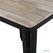 Bolero HZ812 Bistro Eettafel met Lattenblad van Mangohout en Zwarte Poot 650mm 7
