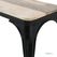 Bolero HZ814 Bistro Bank van Mangohout en Zwarte Poten 1000mm (2 stuks) 2