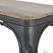 Bolero HZ815 Bistro Bank met Mangohout en Donkergrijze Poten 1000mm (2 stuks) 6