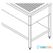 Maxima Spoeltafel - 190 X 70 cm - 2 Wasbakken - incl. Spatrand en Onderschap - 09394090 4