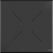 X Cross Tafelpoot Laag Zwart 74 cm - 11001 - hpl Tafelblad 70x70cm - VEBA 110031077 6