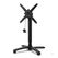 Feros 110101570 X Cross - In hoogte verstelbaar zwart tafelonderstel + Galaxy Marble HPL Tafelblad Ø70 cm 2