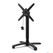 Feros 110101670 X Cross - In hoogte verstelbaar zwart tafelonderstel + Midnight Marble HPL Tafelblad Ø70 cm 2