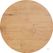 Feros 110101770 X Cross - In hoogte verstelbaar zwart tafelonderstel + Teak wood HPL Tafelblad Ø70 cm 5