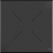 Feros 110151377 X Cross - In hoogte verstelbaar zand tafelonderstel + Moonstone HPL Tafelblad 70x70 cm 5