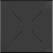 Feros 111031077 X Cross - Bartafel onderstel zwart + Zwart HPL Tafelblad 70x70 cm 6