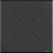 Feros 111031277 X Cross - Bartafel onderstel zwart + Tropical Wood HPL Tafelblad 70x70 cm 6