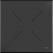 Feros 111031477 X Cross - Bartafel onderstel zwart + Riverwashed Wood HPL Tafelblad 70x70 cm 6