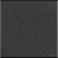 Feros 119091277 X Cross - Bartafel onderstel zand + Tropical Wood HPL Tafelblad 70x70 cm 5