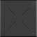 Feros 119091777 X Cross - Bartafel onderstel zand + Teak wood HPL Tafelblad 70x70 cm 4