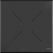 Infinity Terrastafel Wit Frame + Zwart HPL 70x70 cm - Essentials 120021077 6
