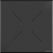 Infinity Statafel Zwart Frame + Galaxy Marble HPL 70x70 cm - Essentials 120041577 6