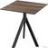 Essentials Infinity Tripod Terrastafel Zwart Frame + Tropical Wood HPL 70x70 cm - 140011277