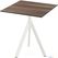 Essentials Infinity Tripod Terrastafel Wit Frame + Tropical Wood HPL 70x70 cm - 140021277